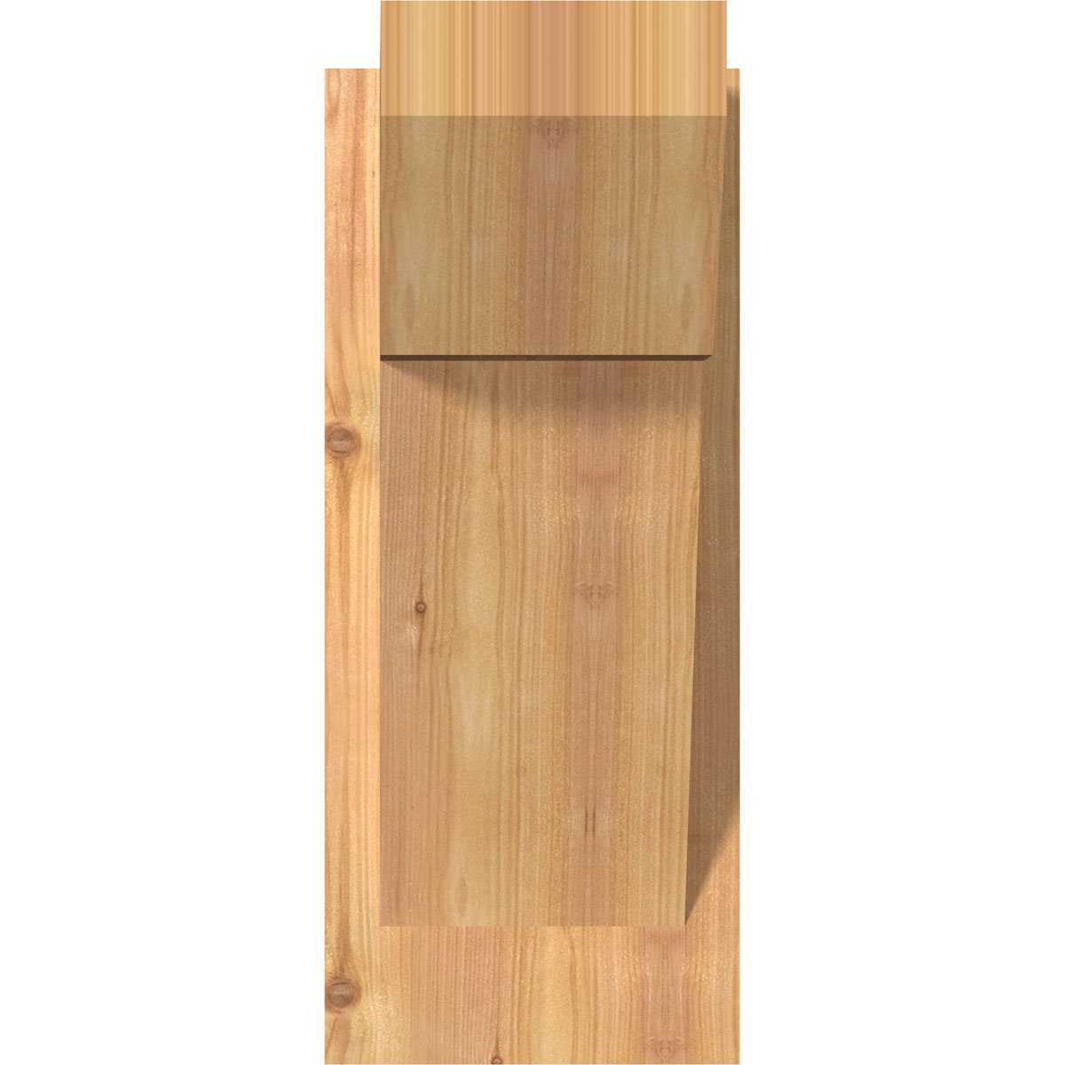 Ekena Millwork Traditional Slat Smooth Outlooker, Western Red Cedar, 7 1/2"W x 14"D x 18"H OUT08X14X18TRA06SWR - alternate 3